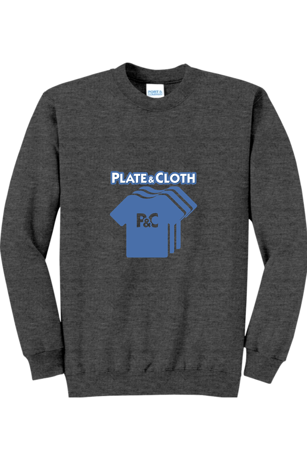 Plate Cloth Crew Neck Sweatshirt
