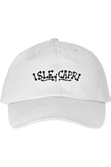 Isle of Capri - 3D Ink - Dad Hat - Black on White