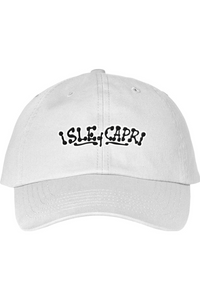 Isle of Capri - 3D Ink - Dad Hat - Black on White