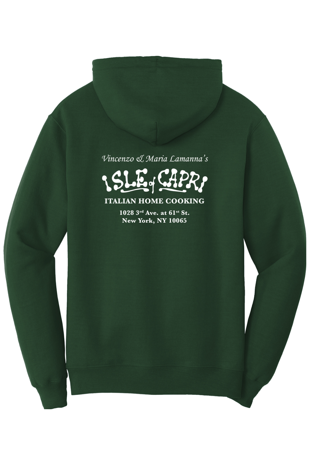 Isle of Capri - Fleece Pullover Hoodie - Name & Info