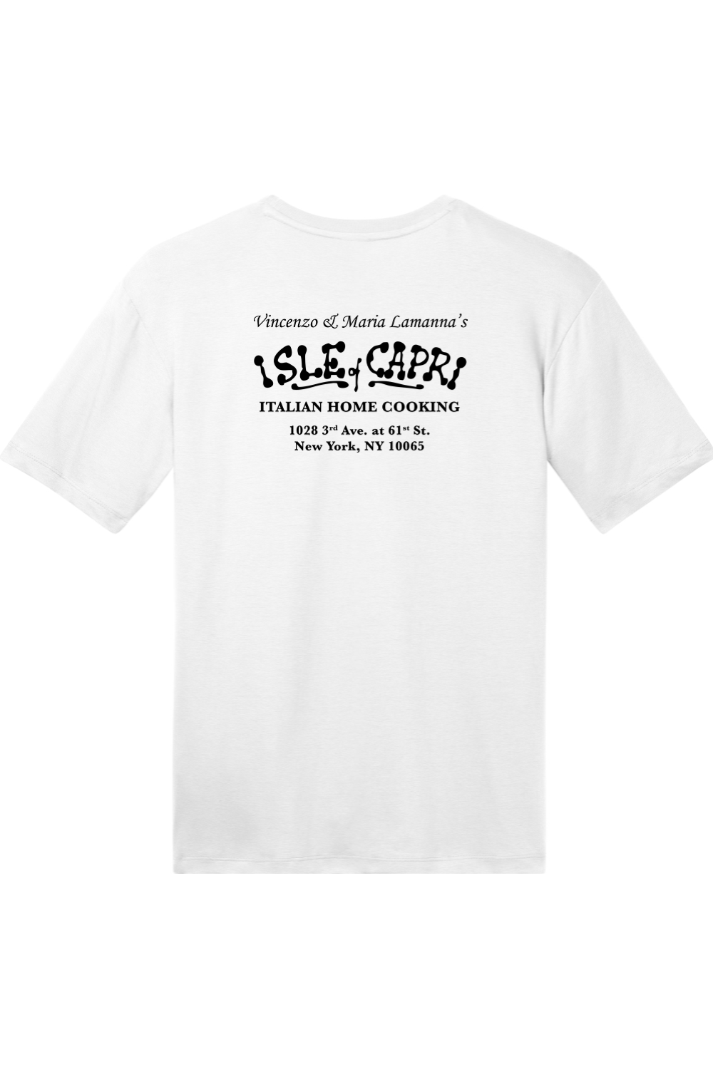 Isle of Capri - T-Shirt - White - Name & Info