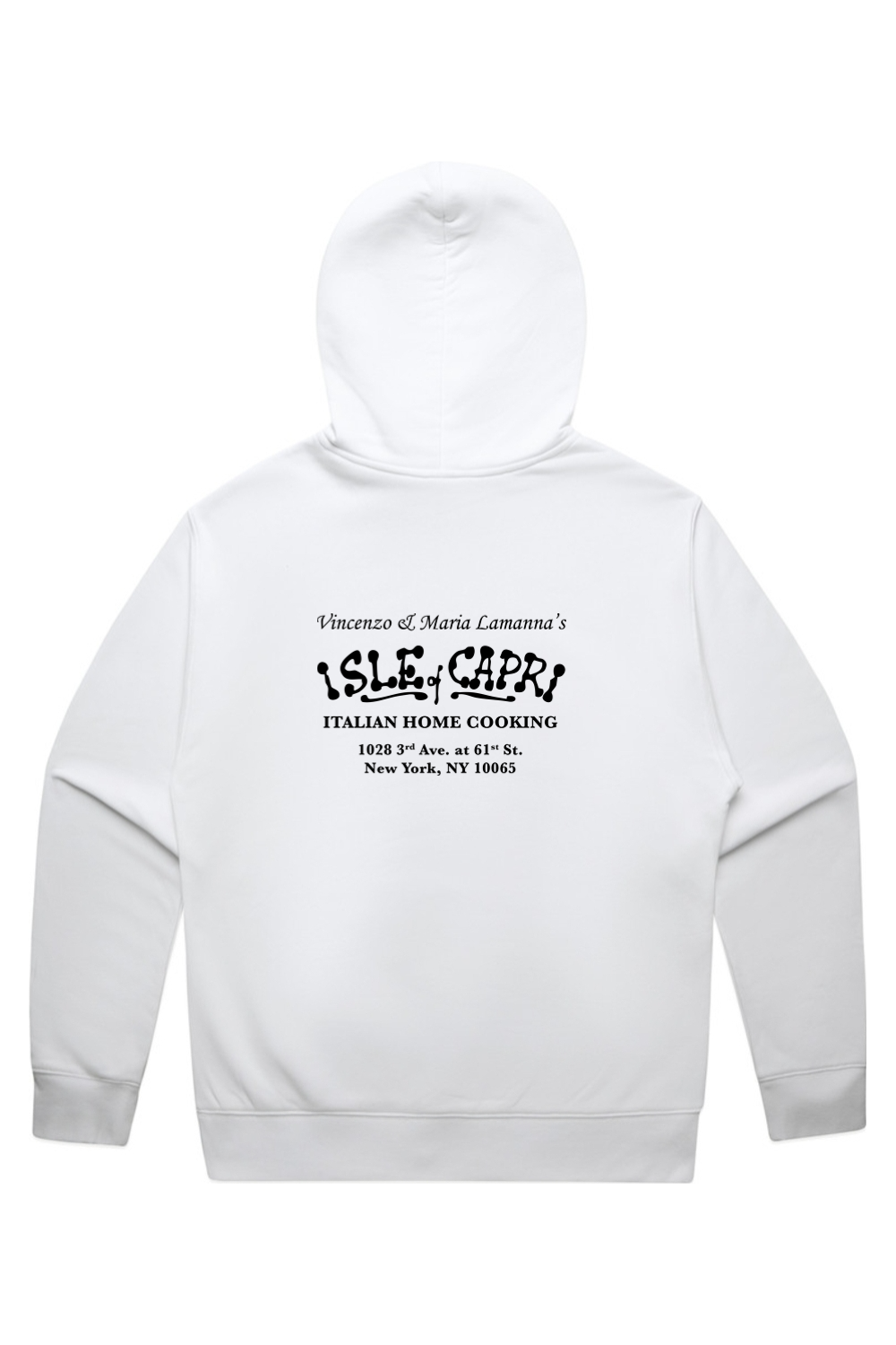 Isle of Capri - Heavy Pullover Hoodie - Name & Info