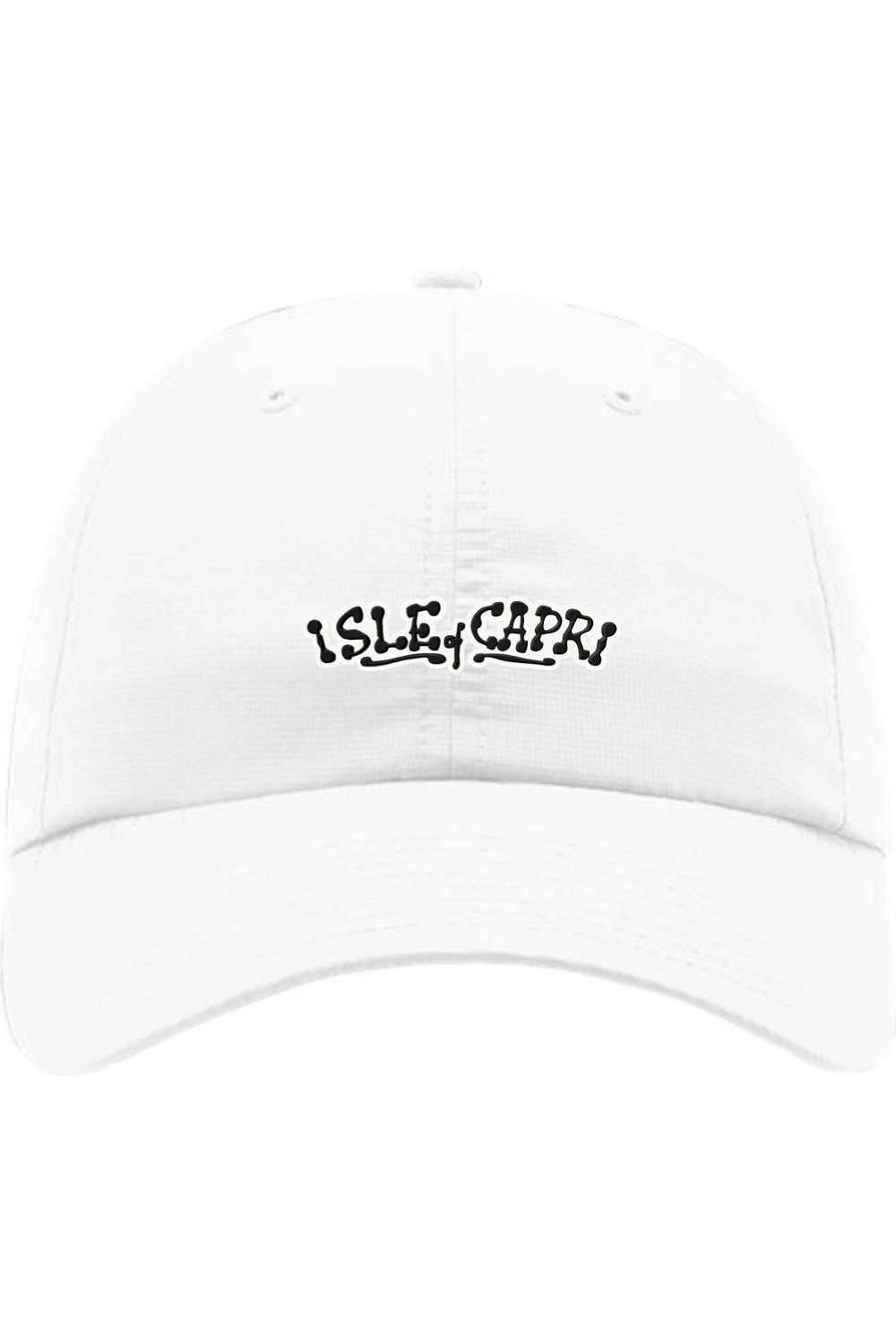 Isle of Capri - 3D Ink - Performance Hat - Black on White