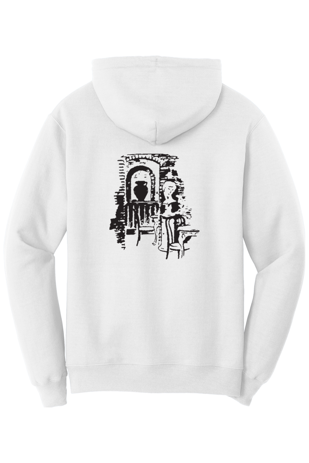 Isle of Capri - White Fleece Pullover Hoodie - Matchbox Image