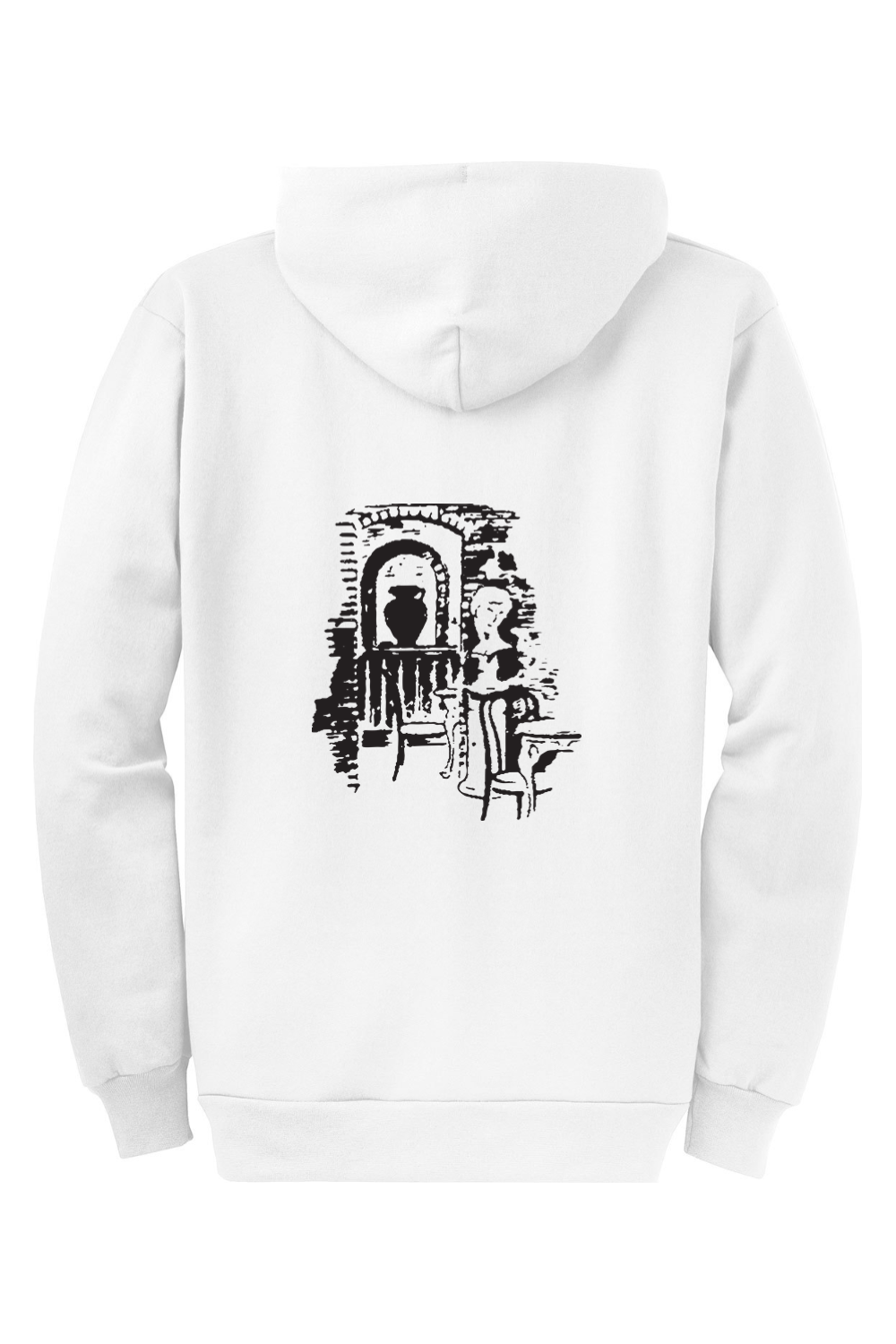 Isle of Capri - White Fleece Zip Hoodie - Matchbox Image