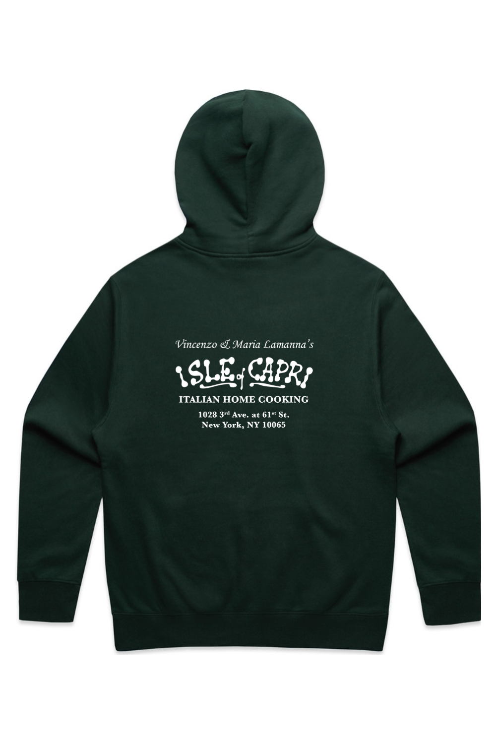 Isle of Capri - Heavy Pullover Hoodie - Name & Info