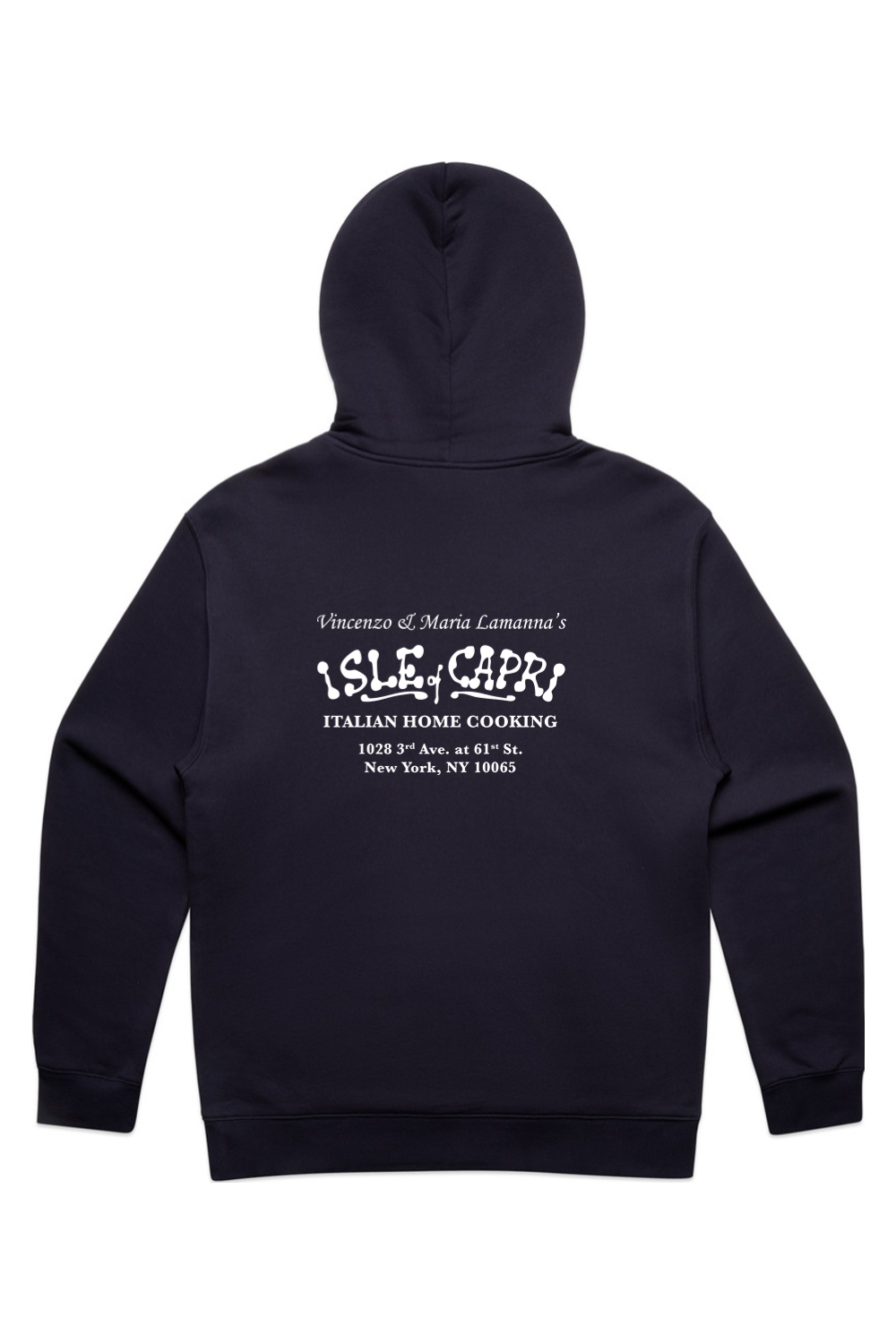 Isle of Capri - Heavy Pullover Hoodie - Name & Info