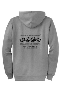 Isle of Capri - White Fleece Zip Hoodie - Name & Info