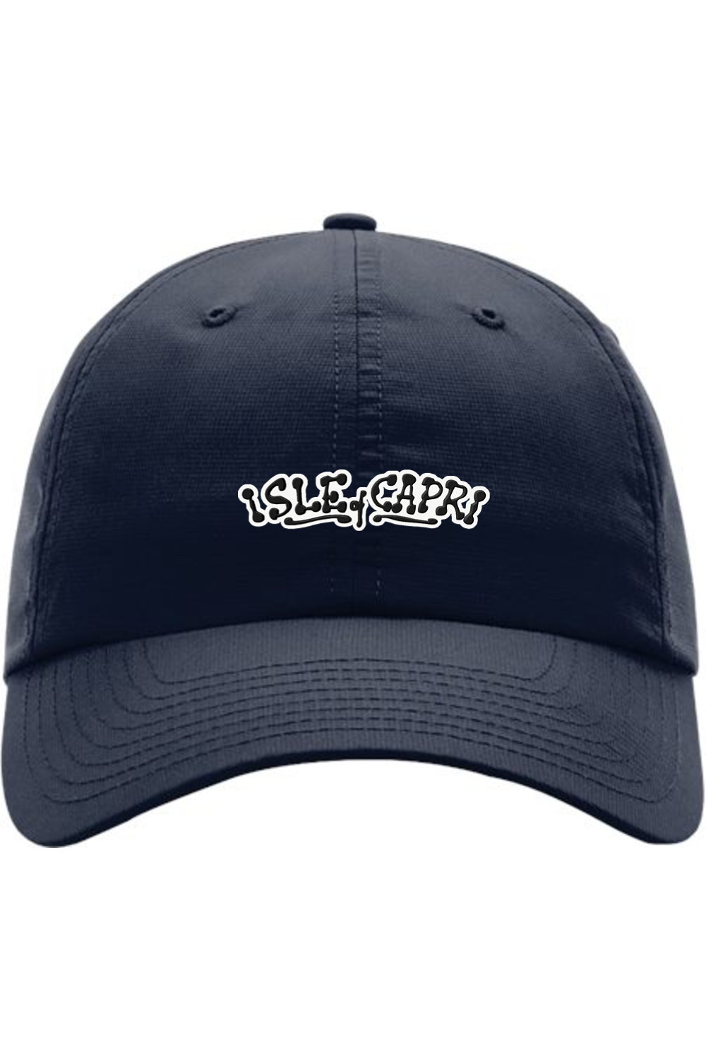 Isle of Capri - 3D Ink - Performance Hat - Black on White