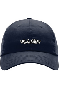 Isle of Capri - 3D Ink - Performance Hat - White on Black