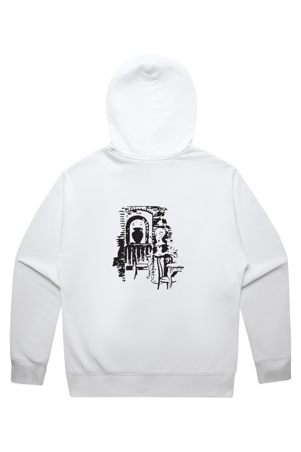 Isle of Capri - White Heavy Pullover Hoodie - Matchbox Image