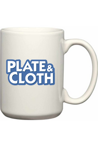 Plate & Cloth - 15oz Mug - Stacked Logo