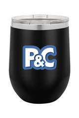 Plate & Cloth - 12oz Insulated Tumbler - Compact Logo