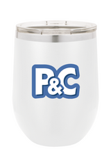 Plate & Cloth - 12oz Insulated Tumbler - Compact Logo