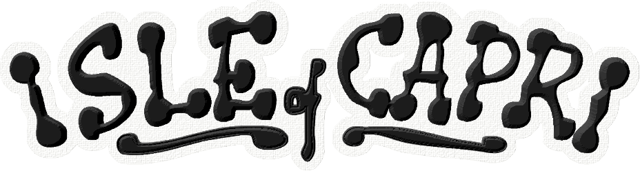 Isle of Capri - 3D Ink - Dad Hat - Black on White