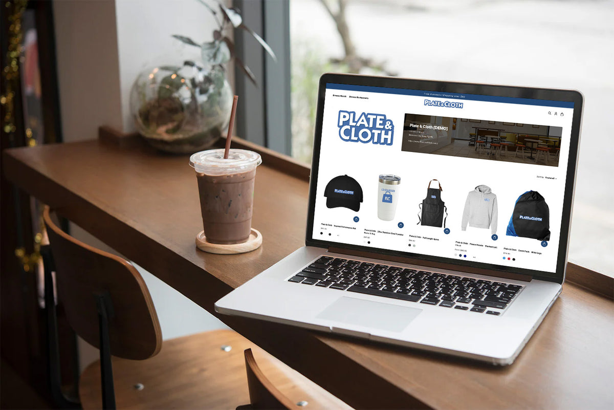 Merch Store Menu Restaurant Merch Solutions: Custom Apparel & POD Stores – Plate & Cloth